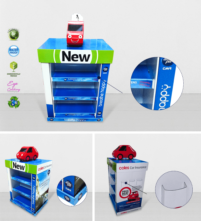 Mobile Square Cardboard Display Stands For Advertising Mobile Square Cardboard Display Stands For Advertising