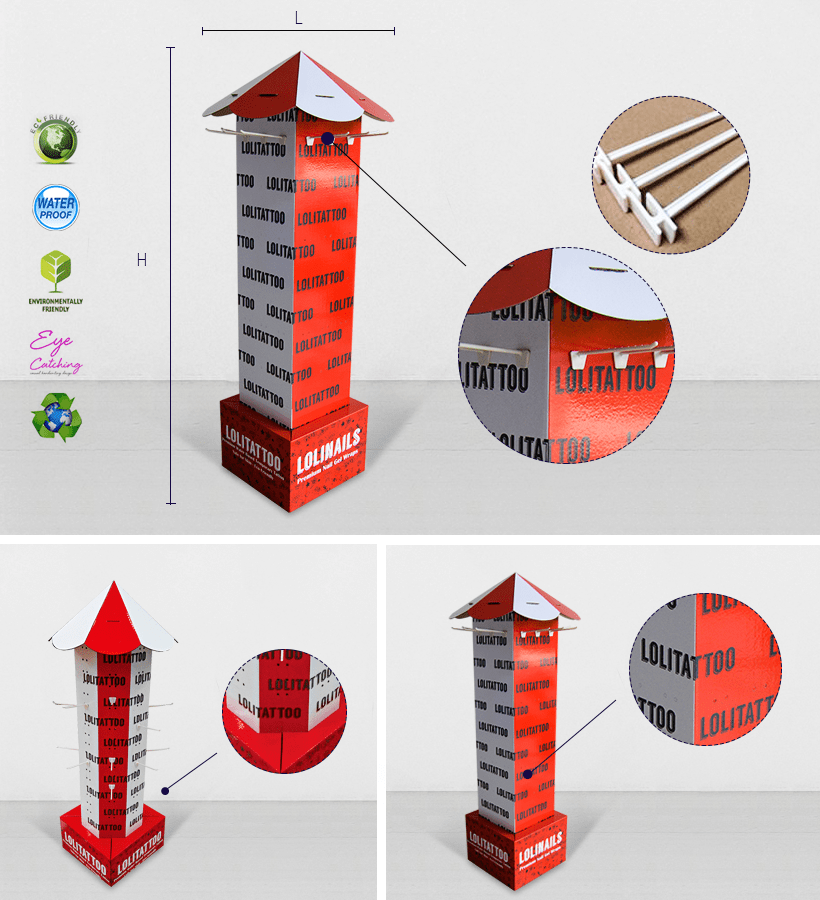 Full Color Printing Cardboard Display Stands For Supermarket Full Color Printing Cardboard Display Stands For Supermarket